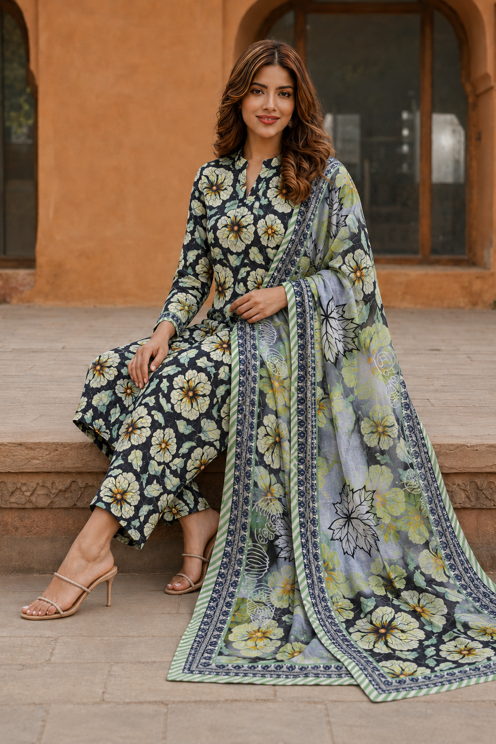 3Pc Printed Lawn Suits- (25 Design Available ) for Women (Unstitched)