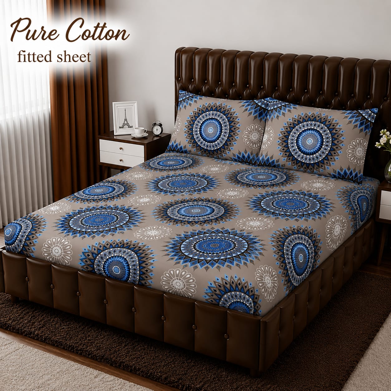*pure cotton* FITTED BEDSHET