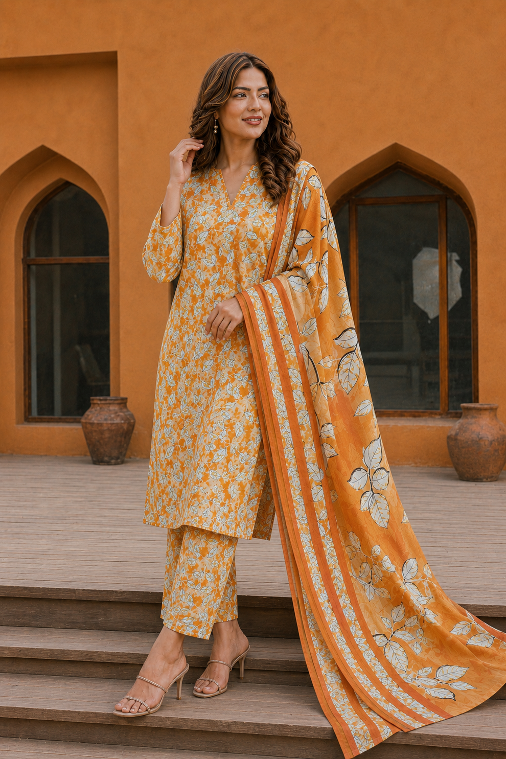 3Pc Printed Lawn Suits- (25 Design Available ) for Women (Unstitched)