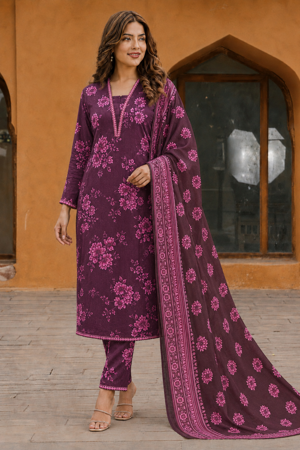 3Pc Printed Lawn Suits- (20 Design Available ) for Women (Unstitched)