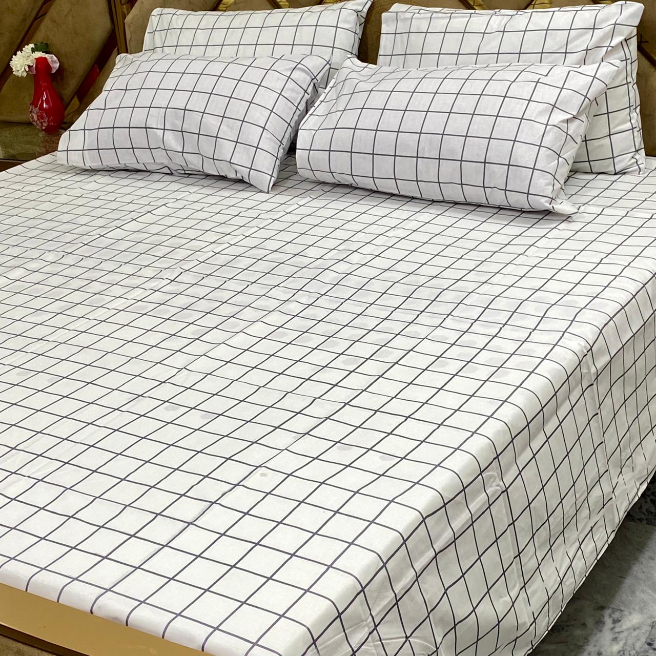 ⚜️ *5 PC Export Quality Pure Cotton Bedsheets* ⚜️ (Copy)