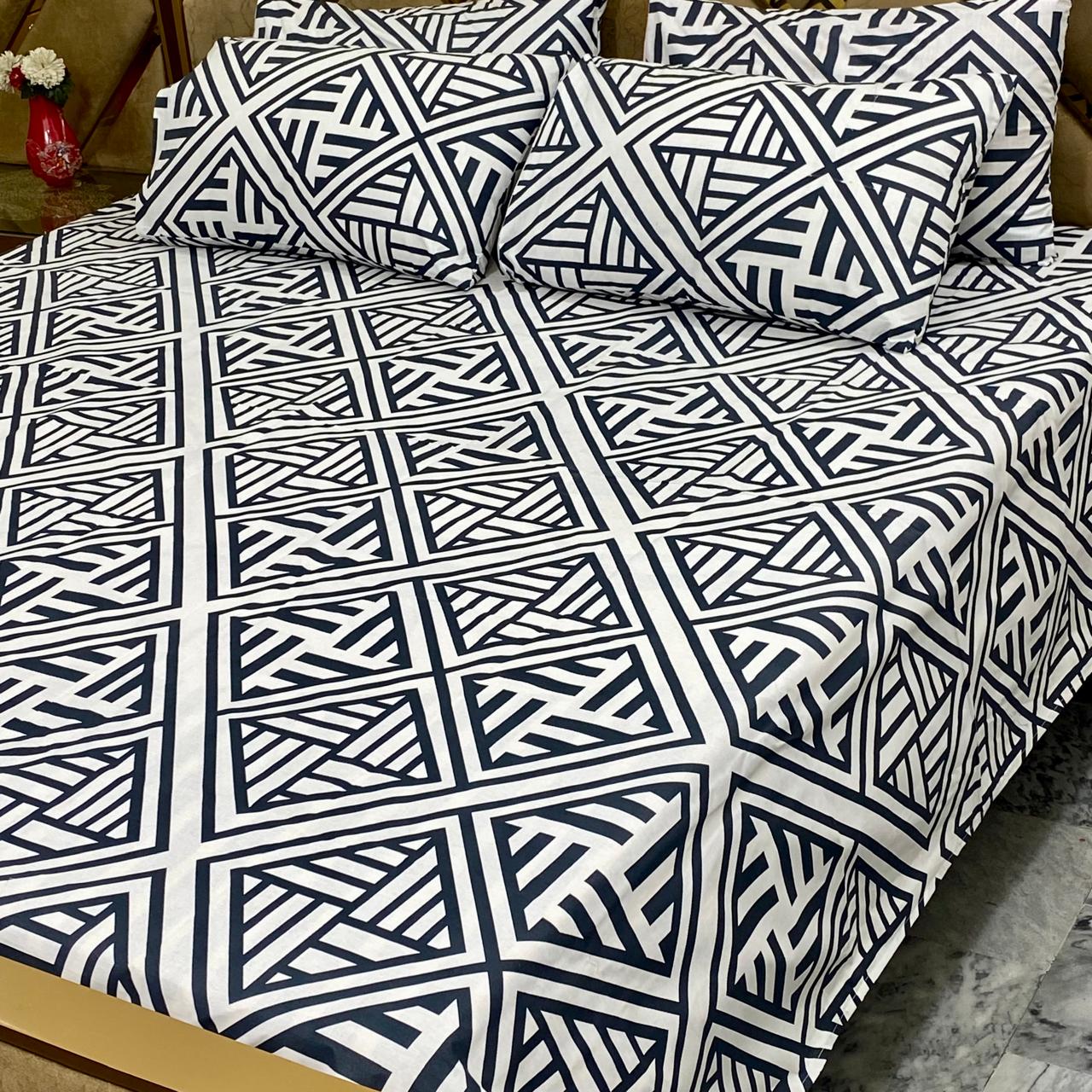 ⚜️ *5 PC Export Quality Pure Cotton Bedsheets* ⚜️