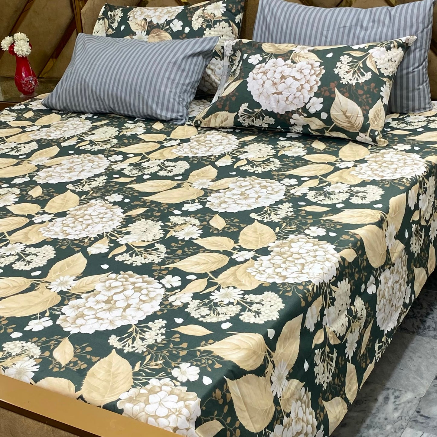 ⚜️ *5 PC Export Quality Pure Cotton Bedsheets* ⚜️
