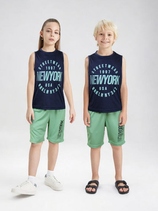 Sleeveless Tracksuit For Boys & Girls VST63-A
