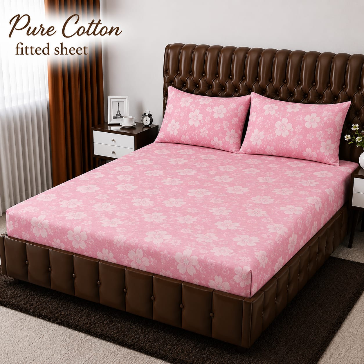 *pure cotton* FITTED BEDSHET