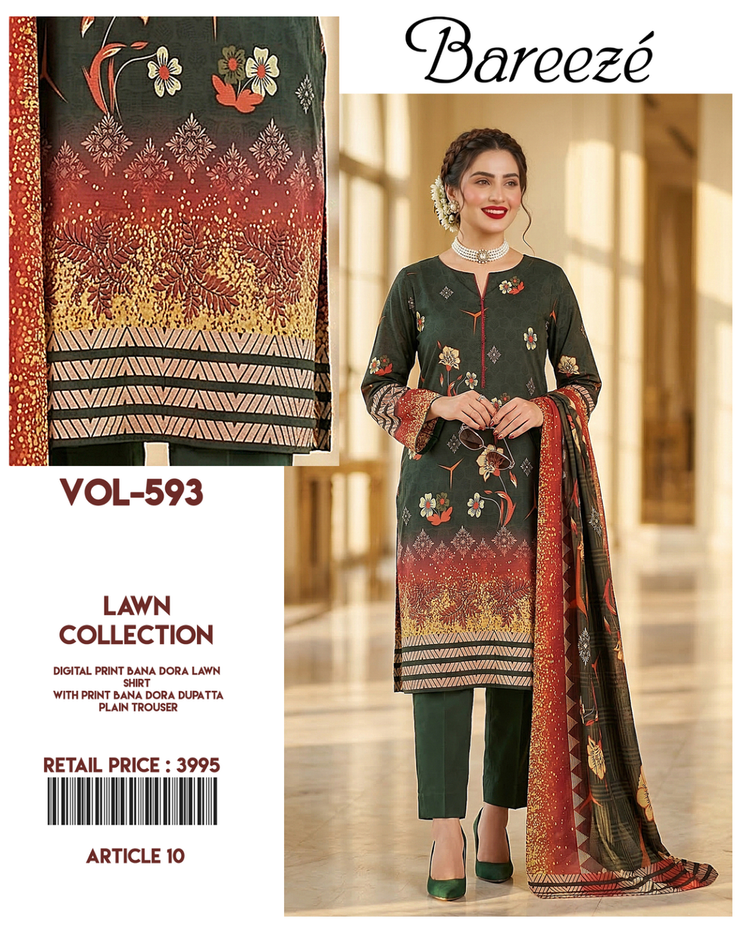 Bareeze, Fancy 3peice Collection Summer Special