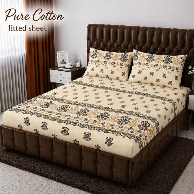*pure cotton* FITTED BEDSHET