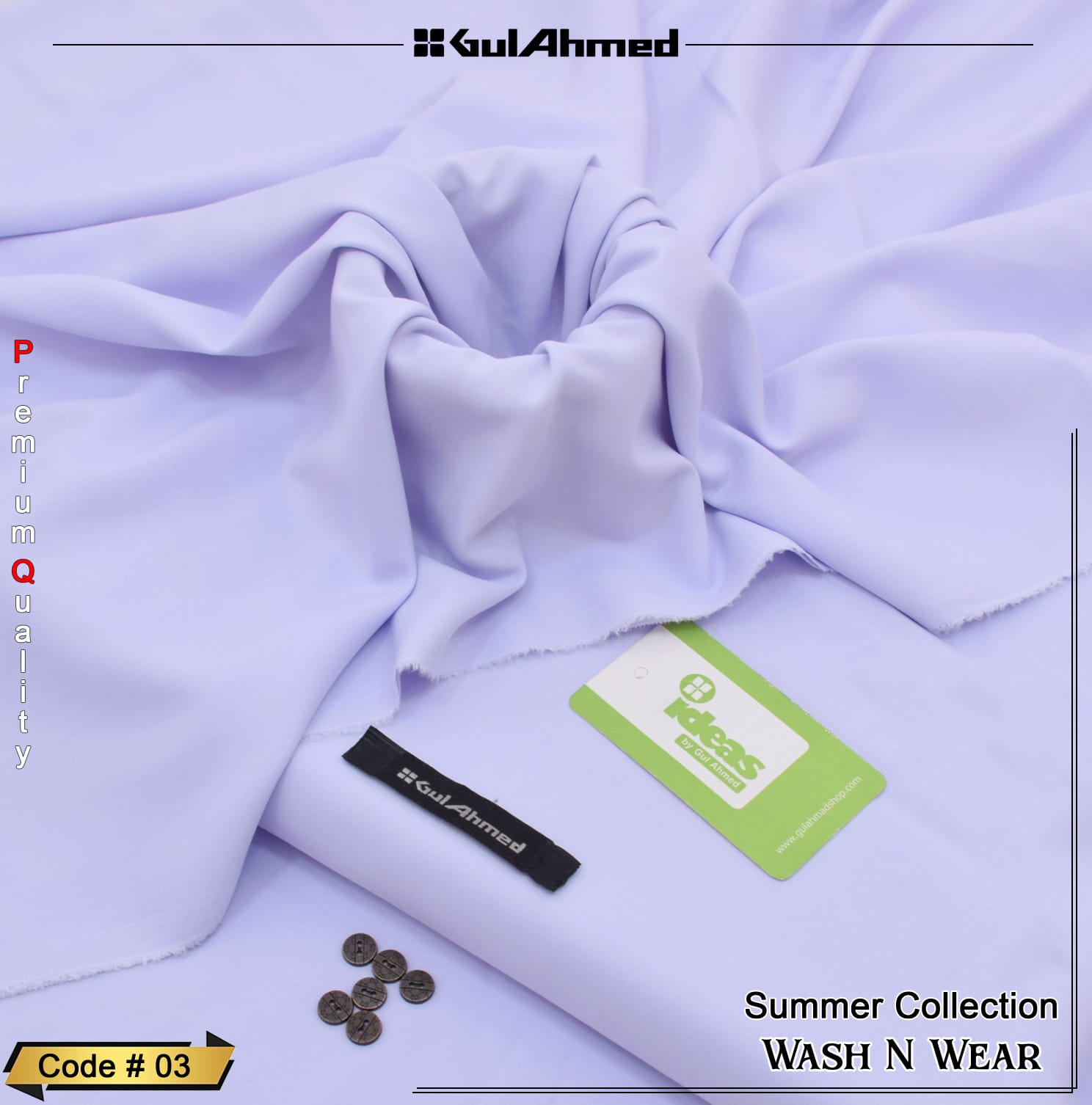SUMMER COLLECTION (2026) BRAND Gull Ahmed Hard Cotton Suit 10 Colour