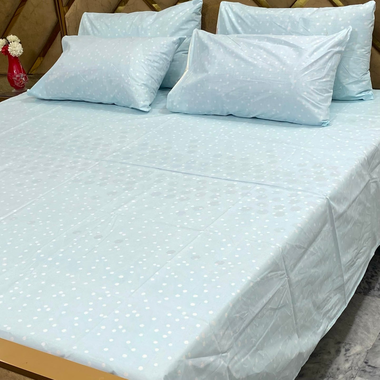 ⚜️ *5 PC Export Quality Pure Cotton Bedsheets* ⚜️