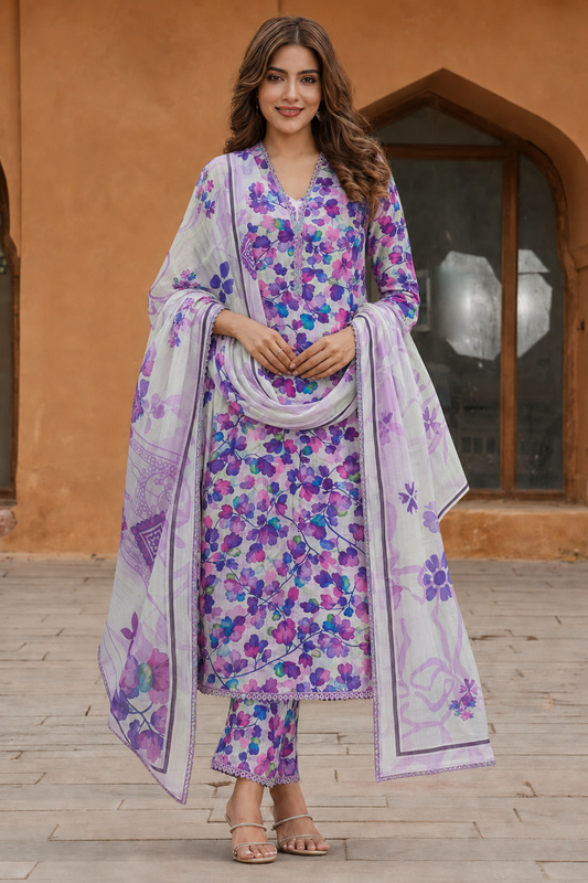 3Pc Printed Lawn Suits- (25 Design Available ) for Women (Unstitched)