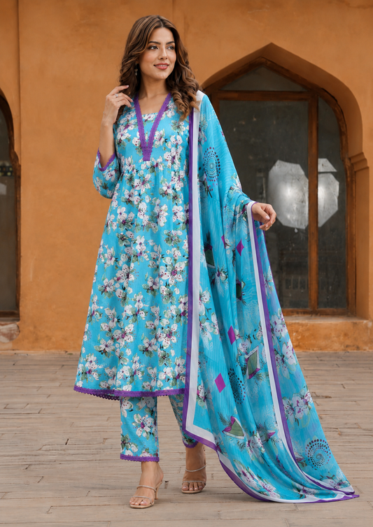 3Pc Printed Lawn Suits- (25 Design Available ) for Women (Unstitched)