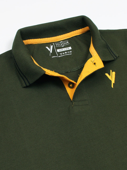 BOYS  HALF SLEEVE POLO