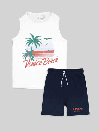 Sleeveless Tracksuit For Boys & Girls VST63-A