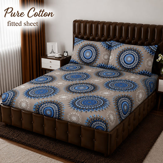 *pure cotton* FITTED BEDSHET