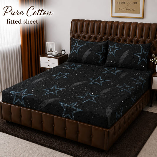 *pure cotton* FITTED BEDSHET