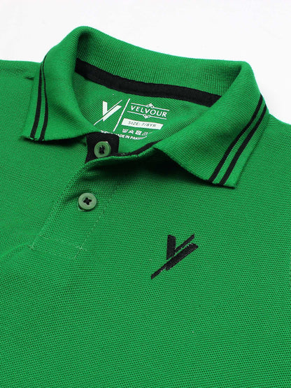 Tipping Collar Plain Polo Shirt VP11-j