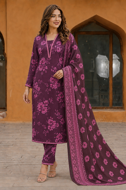 3Pc Printed Lawn Suits- (20 Design Available ) for Women (Unstitched)