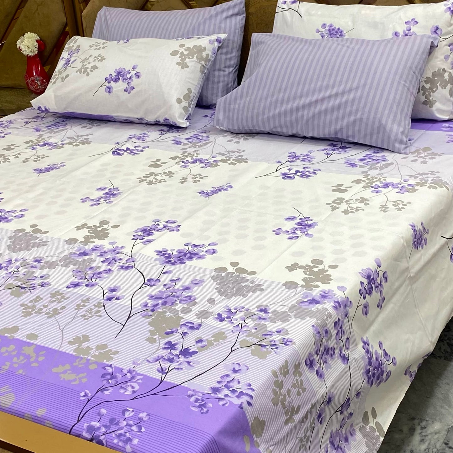 ⚜️ *5 PC Export Quality Pure Cotton Bedsheets* ⚜️