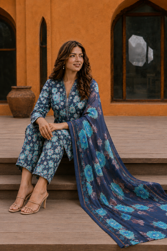 3Pc Printed Lawn Suits- (25 Design Available ) for Women (Unstitched)