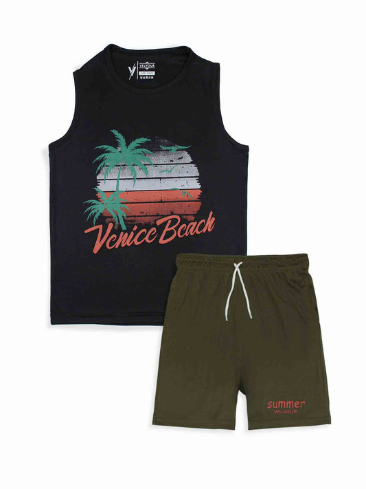 Sleeveless Tracksuit For Boys & Girls VST63-A