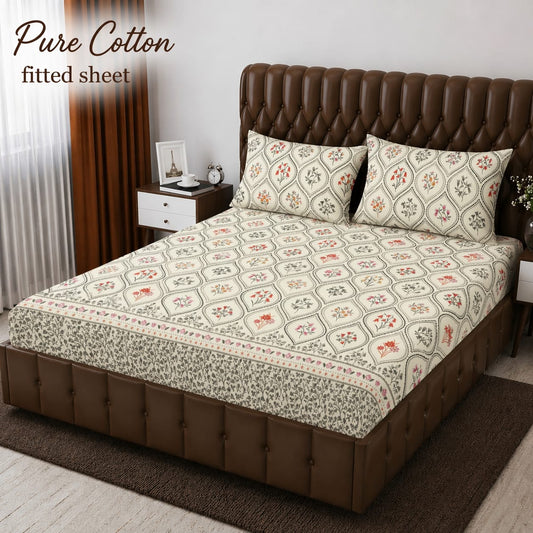 *pure cotton* FITTED BEDSHET