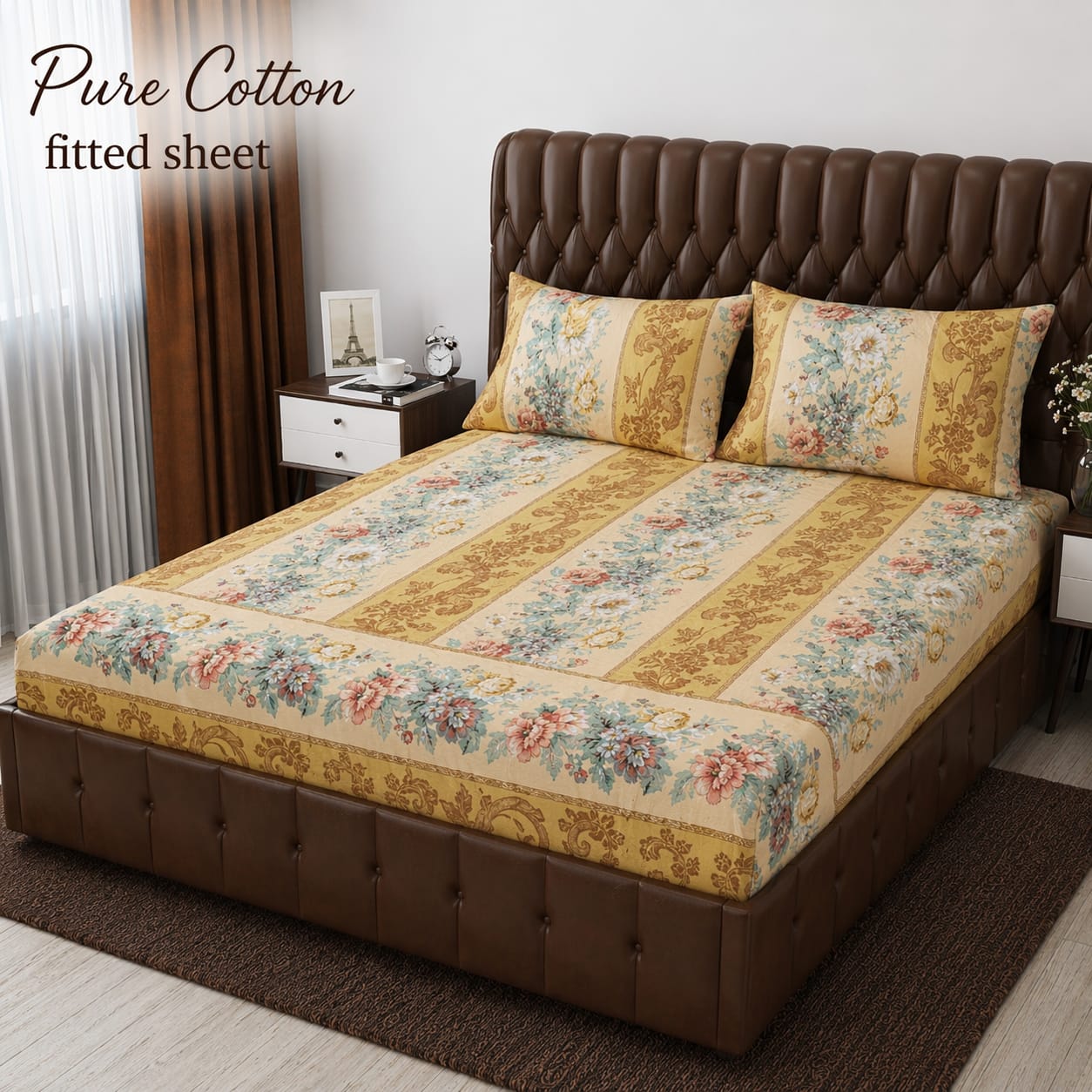 *pure cotton* FITTED BEDSHET