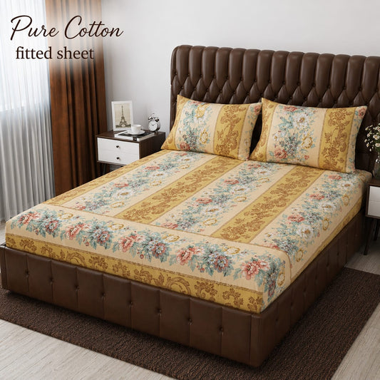 *pure cotton* FITTED BEDSHET