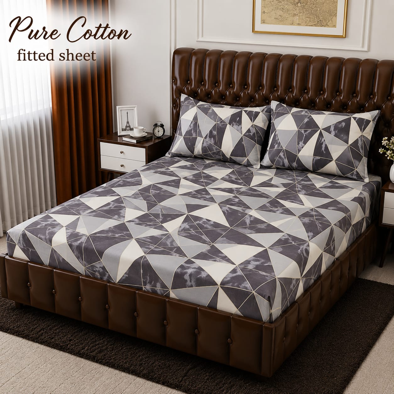 *pure cotton* FITTED BEDSHET
