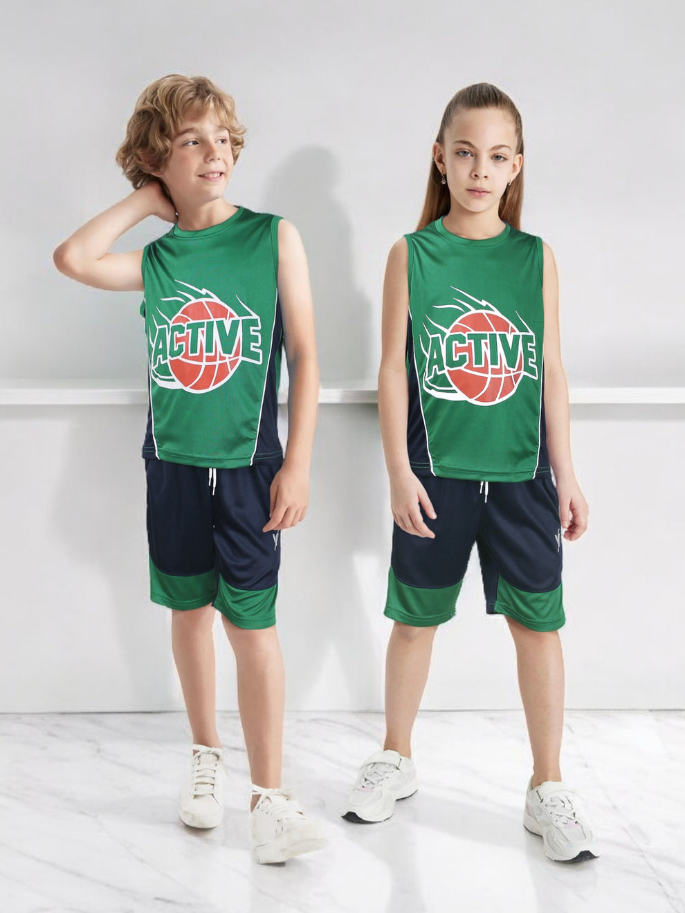 Sleeveless Tracksuit For Boys & Girls VST63-A