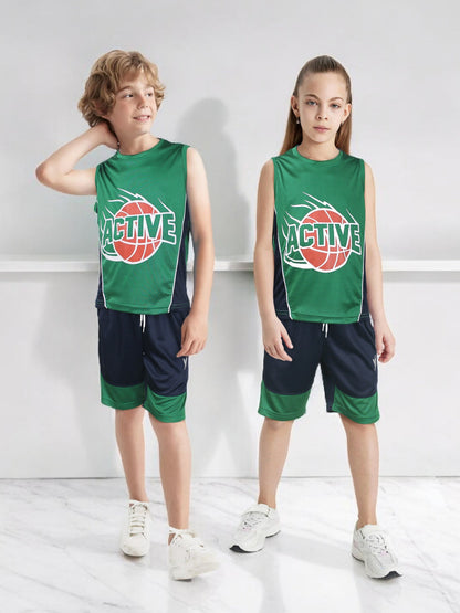 Sleeveless Tracksuit For Boys & Girls VST63-A