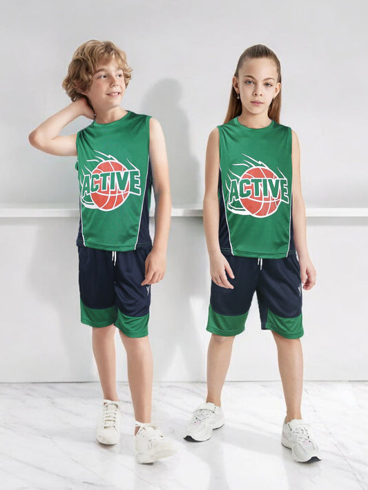 Sleeveless Tracksuit For Boys & Girls VST63-A