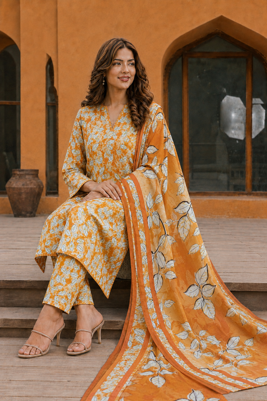 3Pc Printed Lawn Suits- (25 Design Available ) for Women (Unstitched)