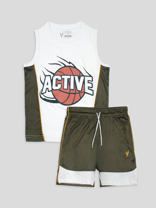 Sleeveless Tracksuit For Boys & Girls VST63-A