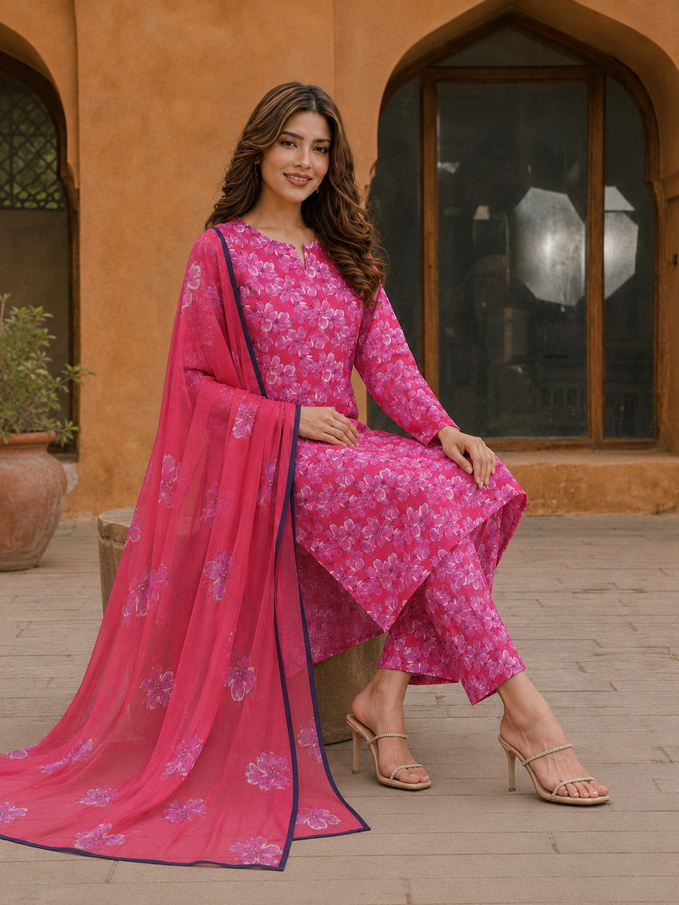 3Pc Printed Lawn Suits- (25 Design Available ) for Women (Unstitched)