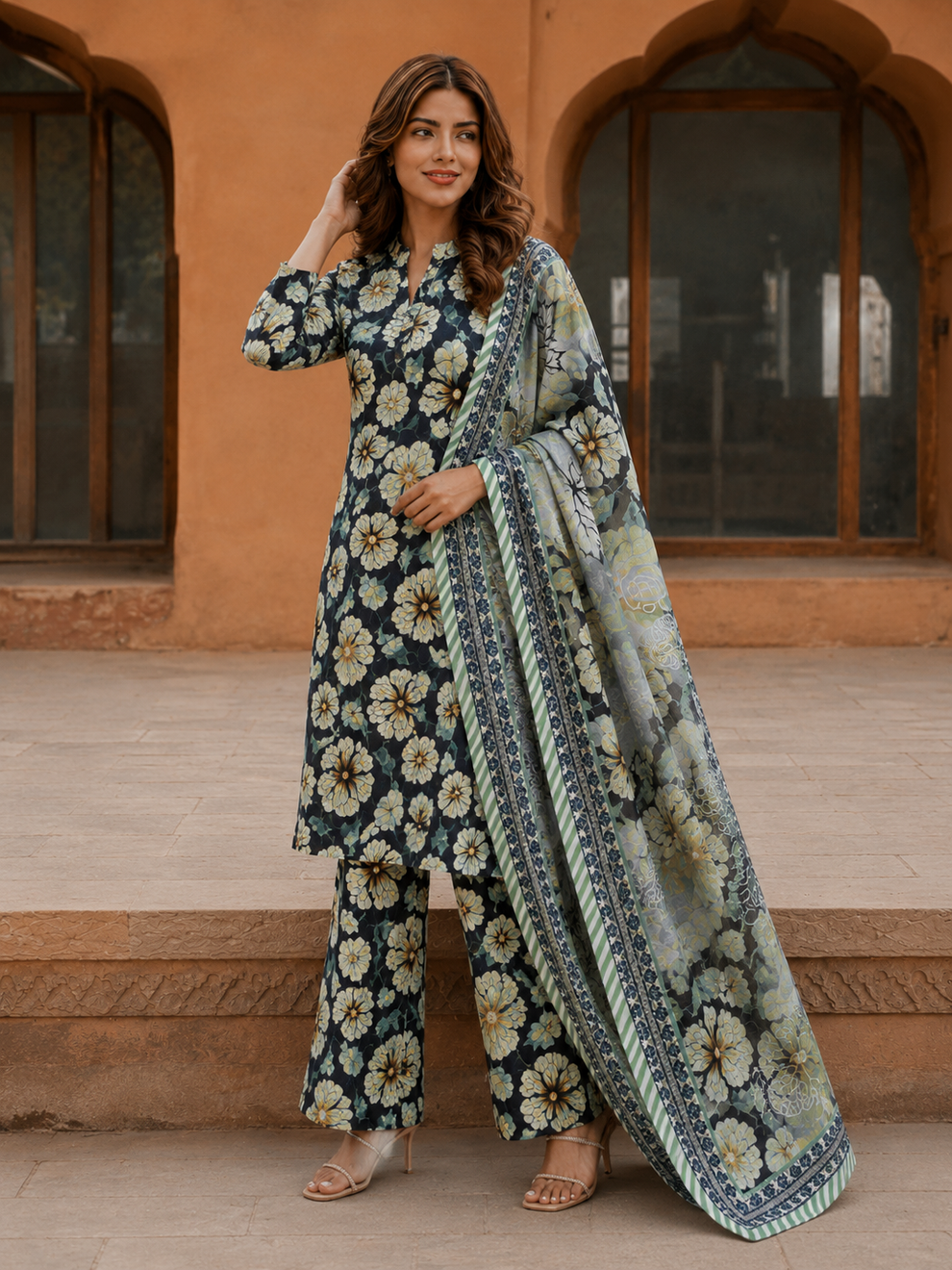 3Pc Printed Lawn Suits- (25 Design Available ) for Women (Unstitched)