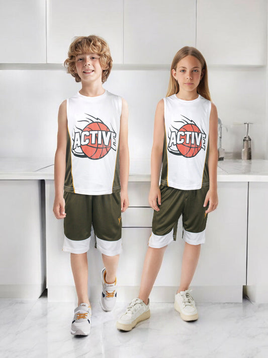 Sleeveless Tracksuit For Boys & Girls VST63-A