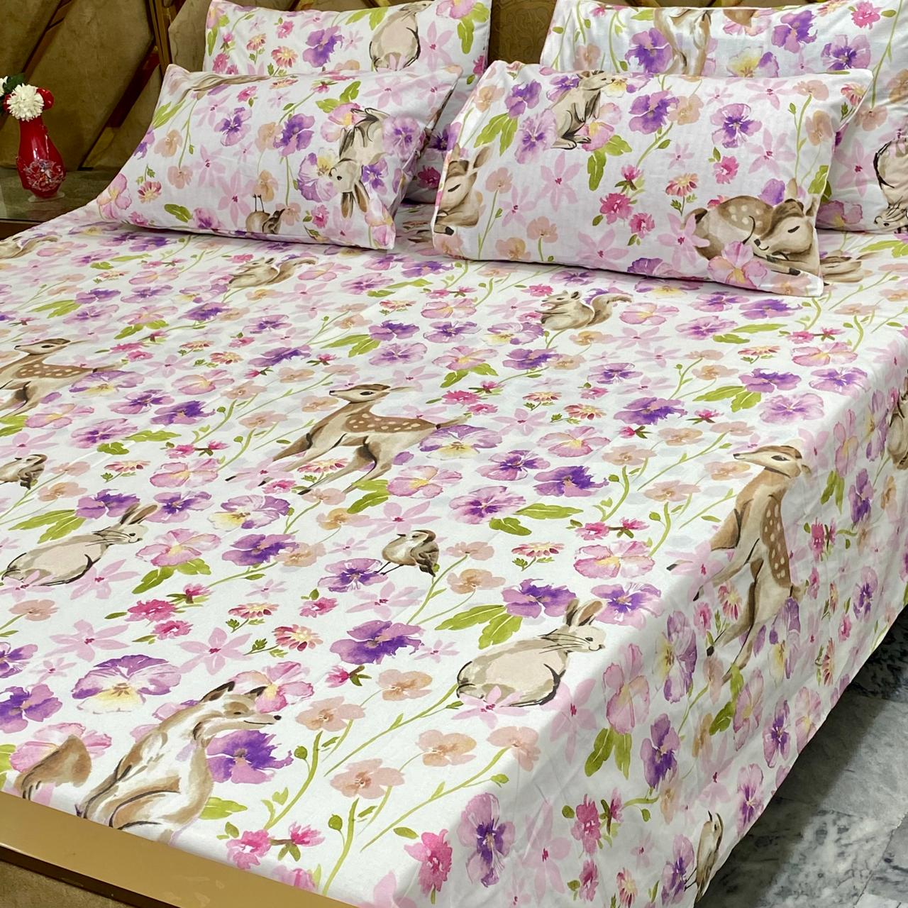 ⚜️ *5 PC Export Quality Pure Cotton Bedsheets* ⚜️