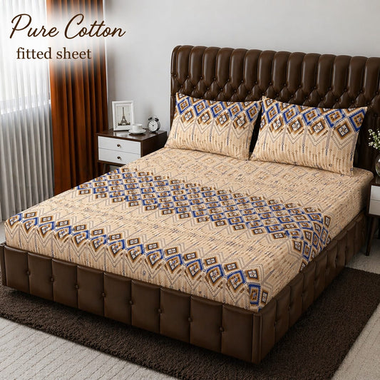*pure cotton* FITTED BEDSHET