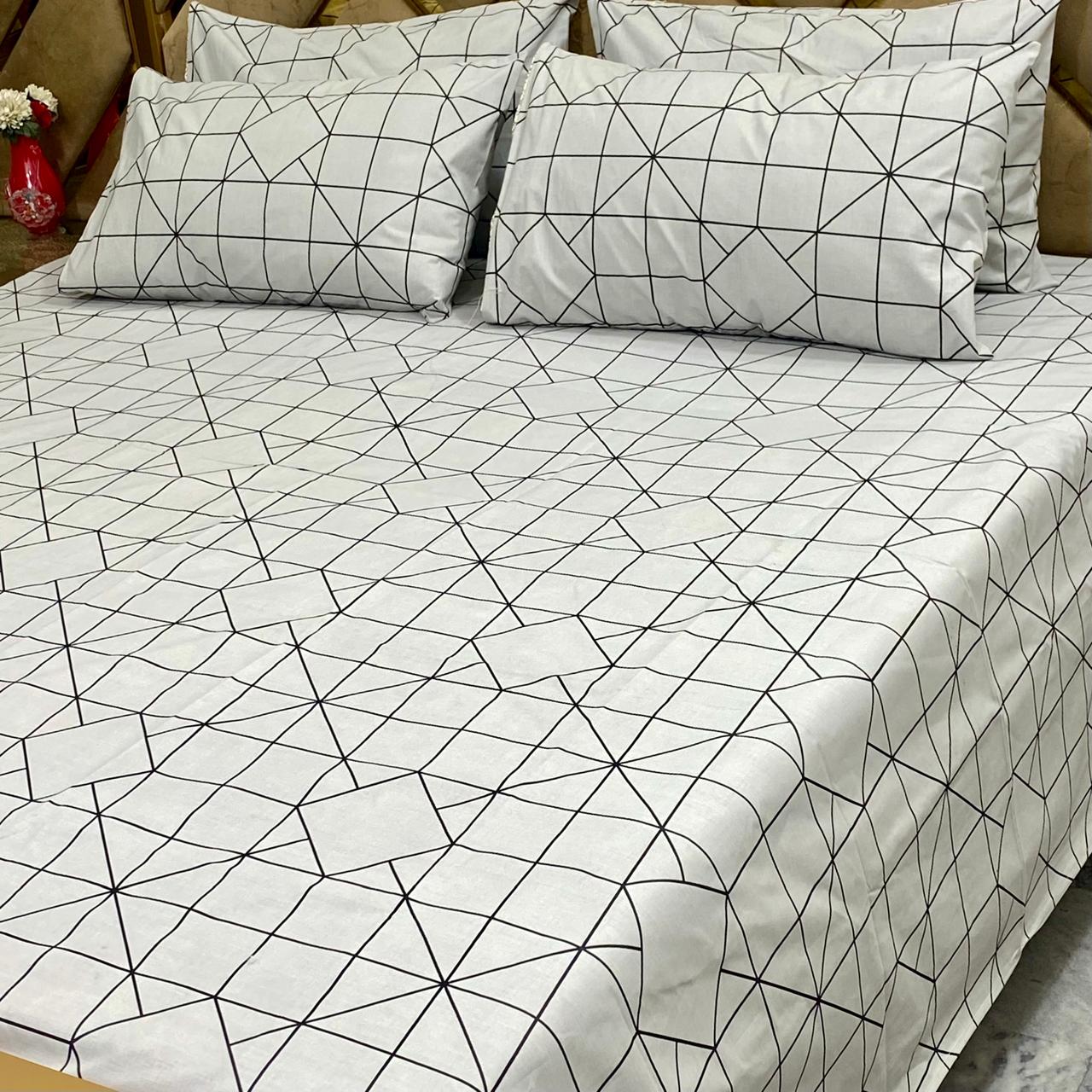 ⚜️ *5 PC Export Quality Pure Cotton Bedsheets* ⚜️
