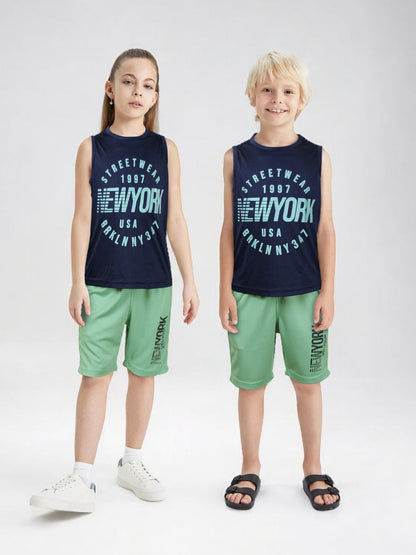 Sleeveless Tracksuit For Boys & Girls VST63-A