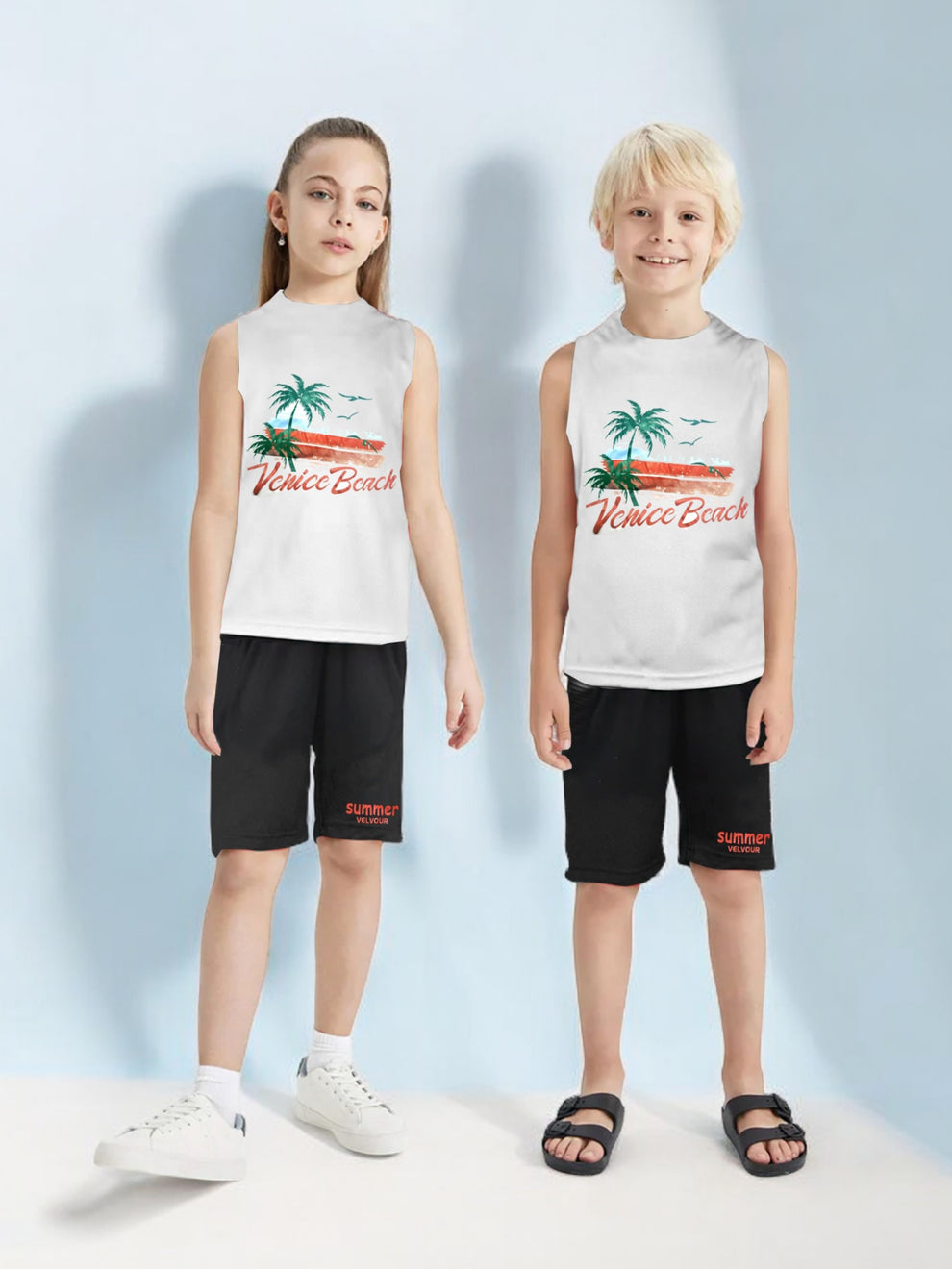 Sleeveless Tracksuit For Boys & Girls VST63-A
