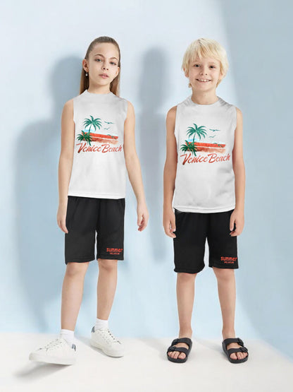 Sleeveless Tracksuit For Boys & Girls VST63-A